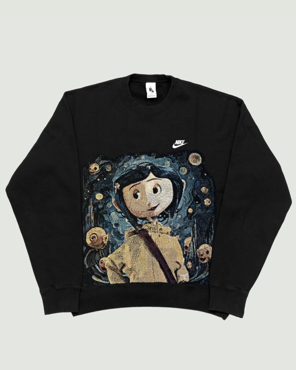 【Paragraph】25SS★ No.27 VINTAGE CARTOON CREW VA-AW23-687 CORALINE NIKE RETRO REWORK CREWNECK – VENDETTA