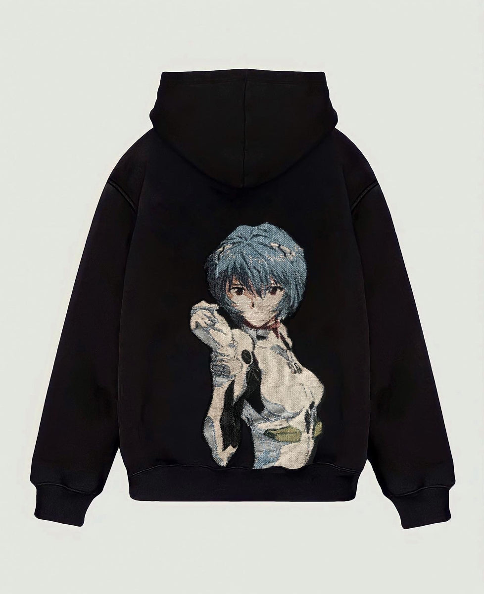 VA SS22 432 EVANGELION TAPESTRY HOODIE VENDETTA ARCHIVE