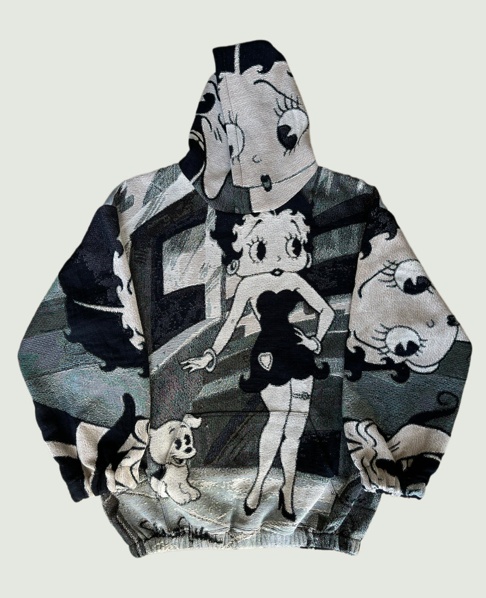 ジャケット Betty Boop Square Wellon Hoodie Padding _(3 colors) Amazon.com: Betty Boop - Mens Square Hoodie, Small, Navy