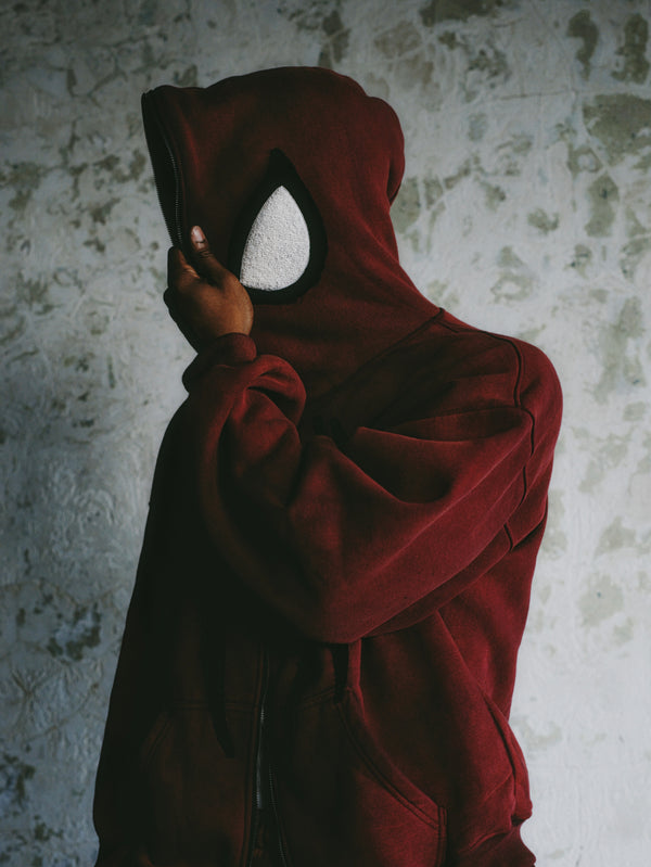 VOL.001 // Blood Red Spider Full-Zip Hoodie