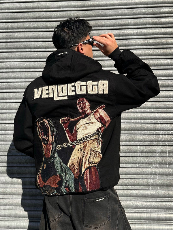 VA-SS25-BL016 FRANKLIN TAPESTRY HOODED WORK JACKET