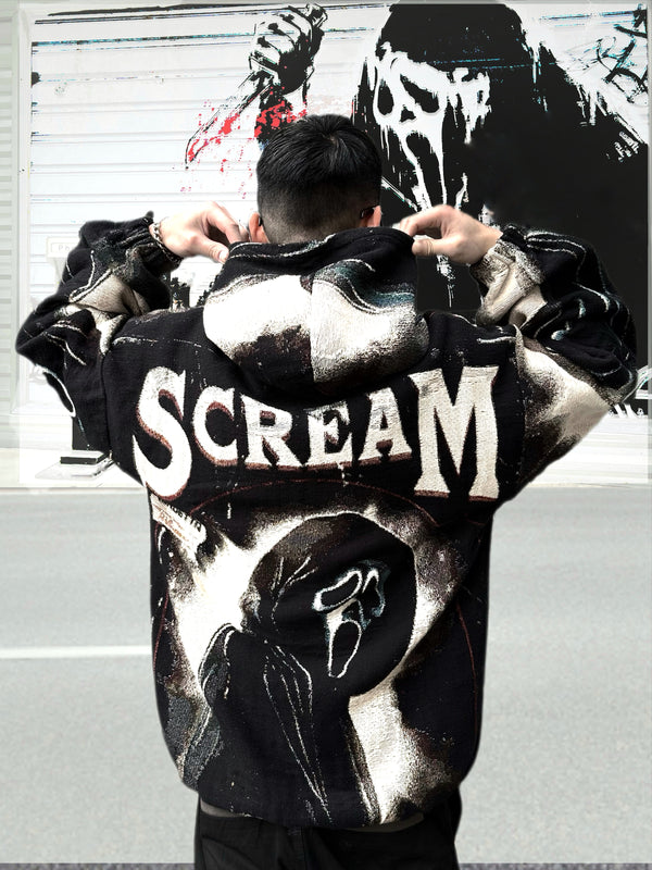 VA-SS24-731 SCREAM FULL TAPESTRY HOODIE