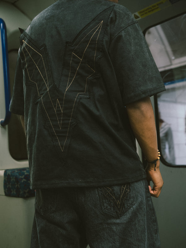 SIGNAL OVERSIZED STONEWASHED TEE