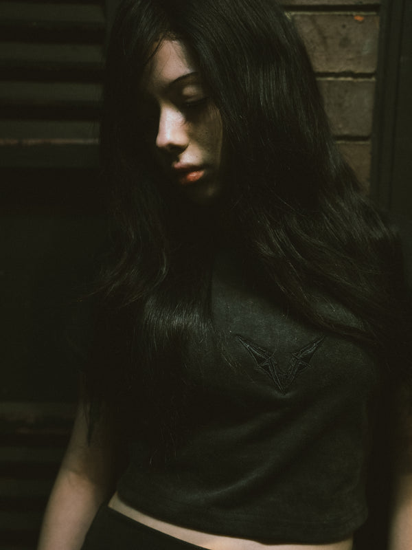 WINGSPAN STONEWASHED CROP TEE