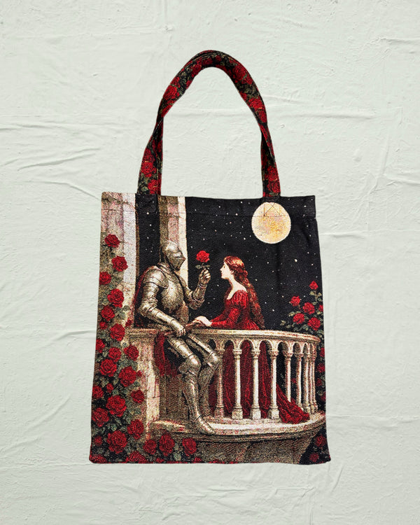 VA-SS25-BL19 MEDIEVAL TAPESTRY TOTE