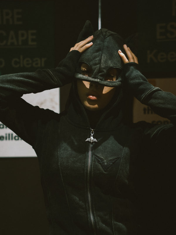 NOCTURNE TERRY FLEECE HOODIE