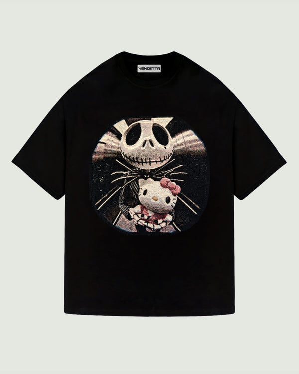 VA-SS24-740 JACK SKELLINGTON X HELLO KITTY TAPESTRY TEE