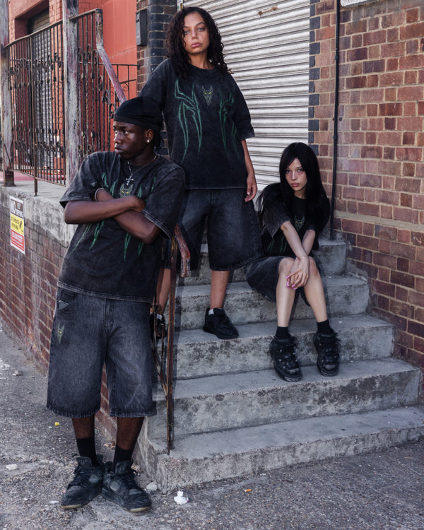 Grey Stonewashed Goblin Tee
