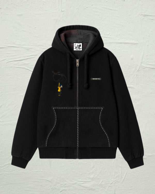 VA-SS25-BL023 CORALINE EMBROIDERED WORK JACKET