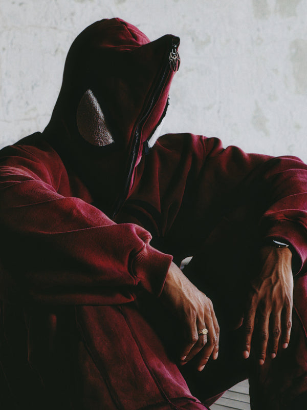 VOL.001 // Blood Red Spider Full-Zip Hoodie