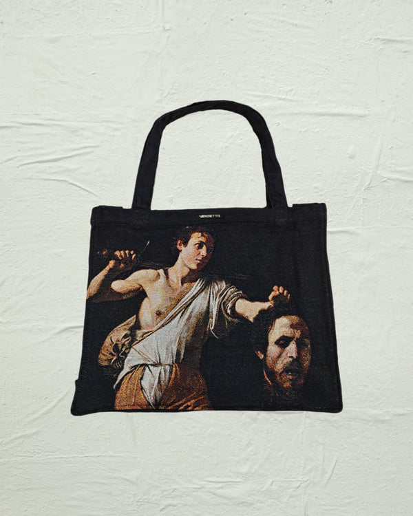 VA-FW26-BL038 CARAVAGGIO TAPESTRY TOTE