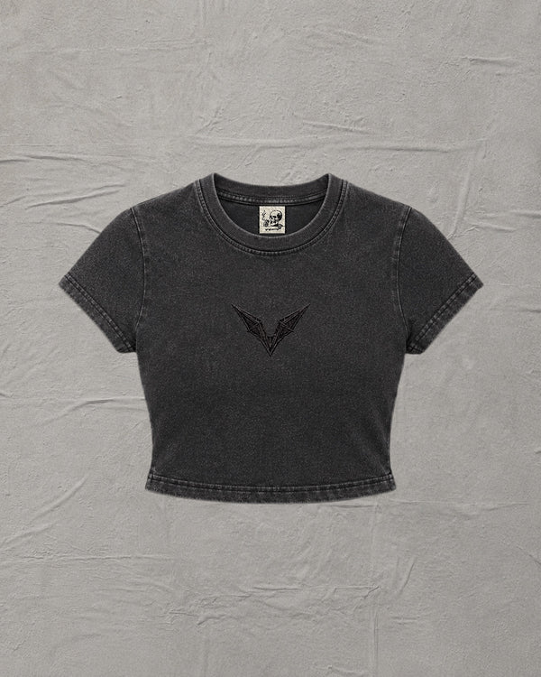 WINGSPAN STONEWASHED CROP TEE