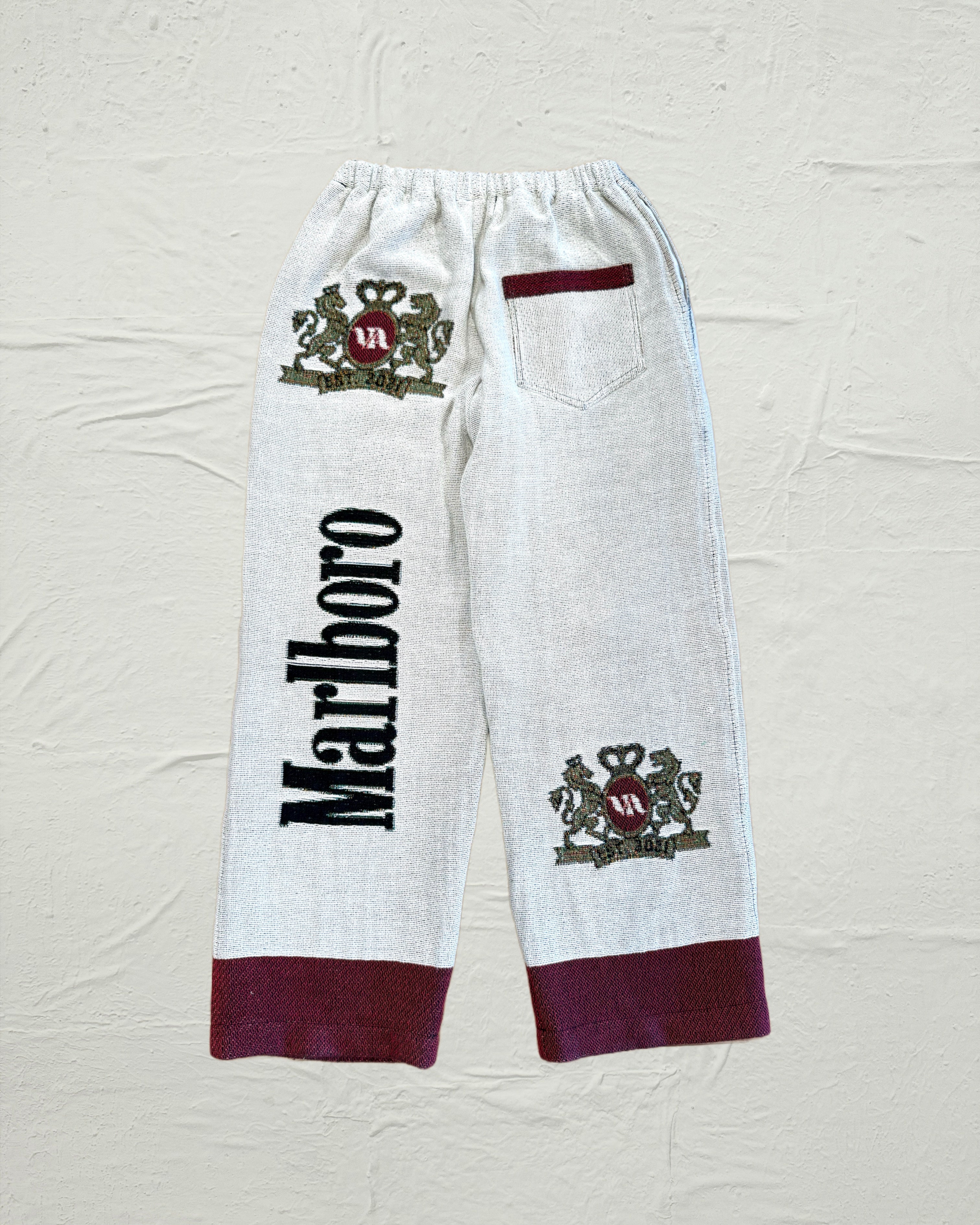 VA-SS25-886 MARLBORO FULL TAPESTRY TROUSERS – VENDETTA ARCHIVE