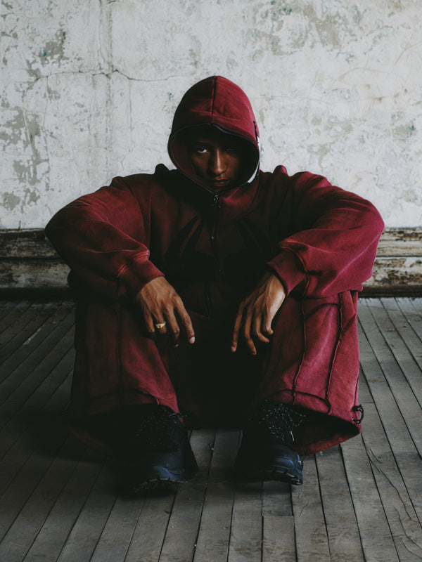 VOL.001 // Blood Red Spider Full-Zip Hoodie