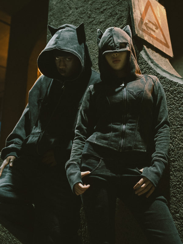 NOCTURNE TERRY FLEECE HOODIE