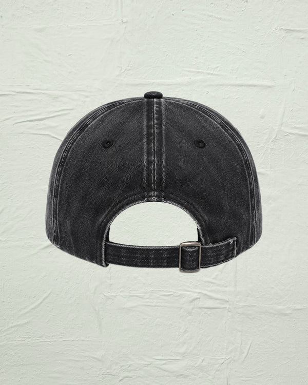 Distressed Denim Spider Cap