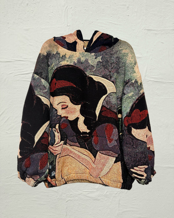 VA-SS25-864 SNOW WHITE FULL TAPESTRY HOODIE