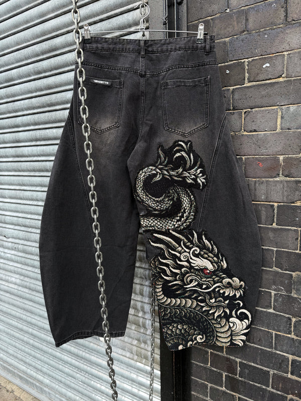 VA-FW25-BL031 DRAGON BARREL JEANS