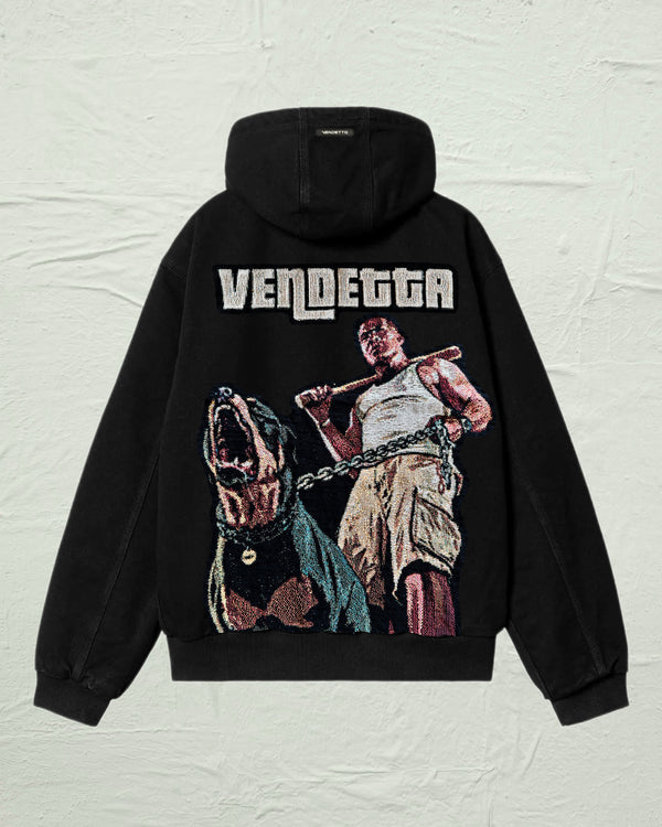 VA-SS25-BL016 FRANKLIN TAPESTRY HOODED WORK JACKET