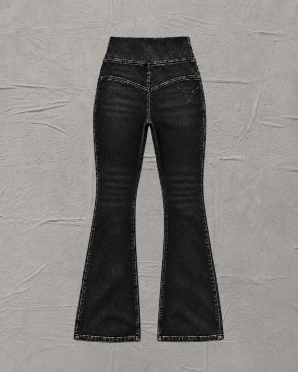 NOCTURNE DENIM FLARED BOTTOMS