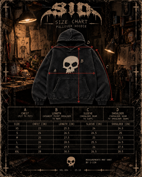 VOL.004 // SID CHENILLE SKULL PULLOVER