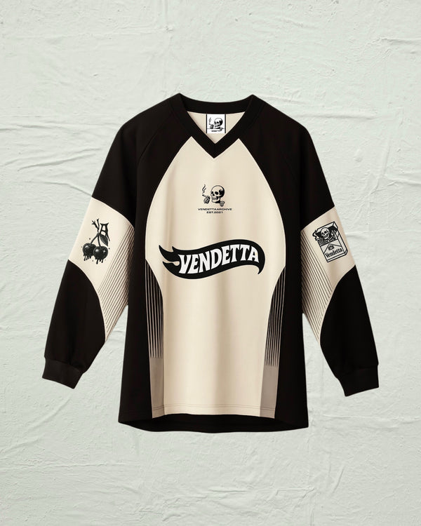 VA-SS25-BL026 VENDETTA FLAME HOCKEY JERSEY