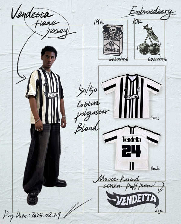 VA-SS25-BL022 VENDETTA FLAME JERSEY