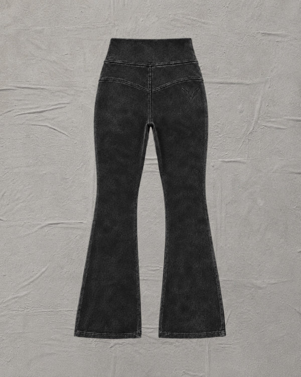 NOCTURNE TERRY FLEECE FLARED BOTTOMS