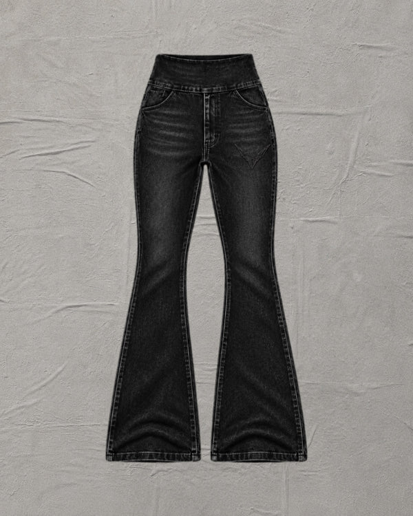 NOCTURNE DENIM FLARED BOTTOMS