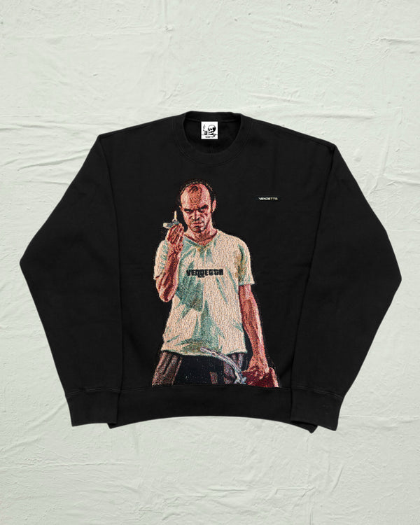 VA-SS25-BL017 TREVOR HEAVYWEIGHT CREWNECK