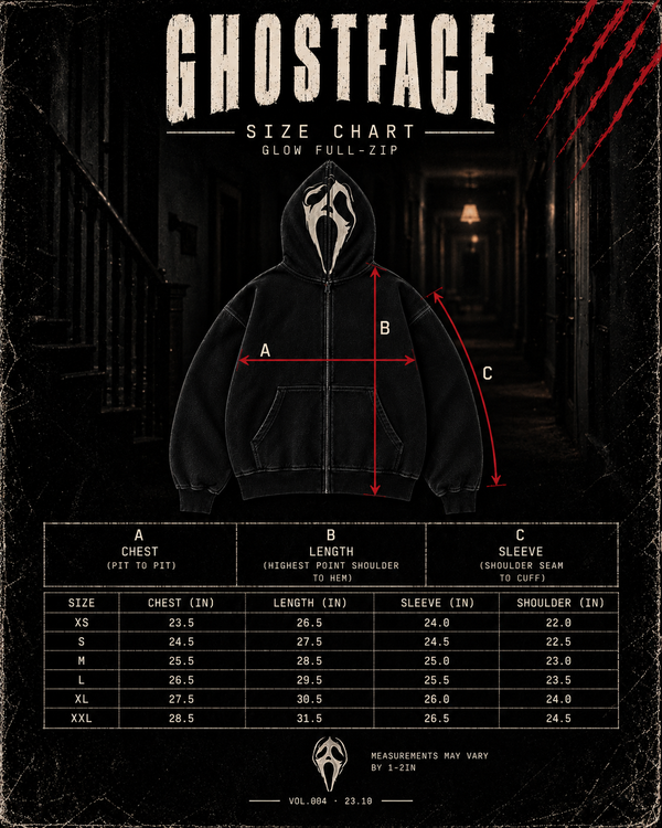 VOL.004 // GHOSTFACE GLOW FULL ZIP