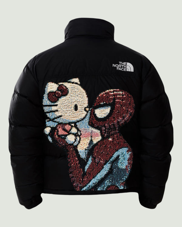 VA-SS24-730 SPIDERMAN X HELLO KITTY NORTH FACE PUFFER JACKET