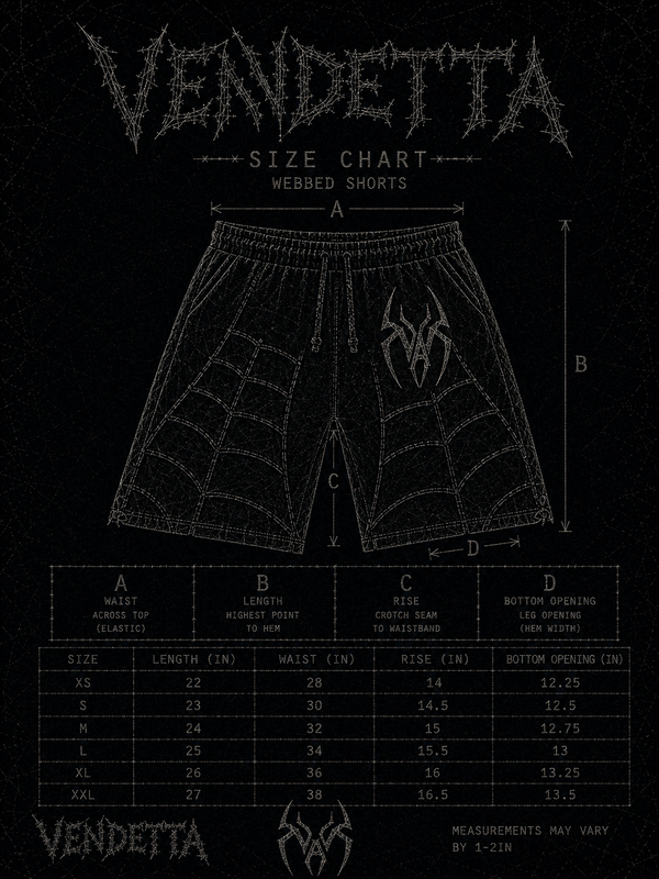 Grey Stonewashed Spider Webbed Panal Shorts