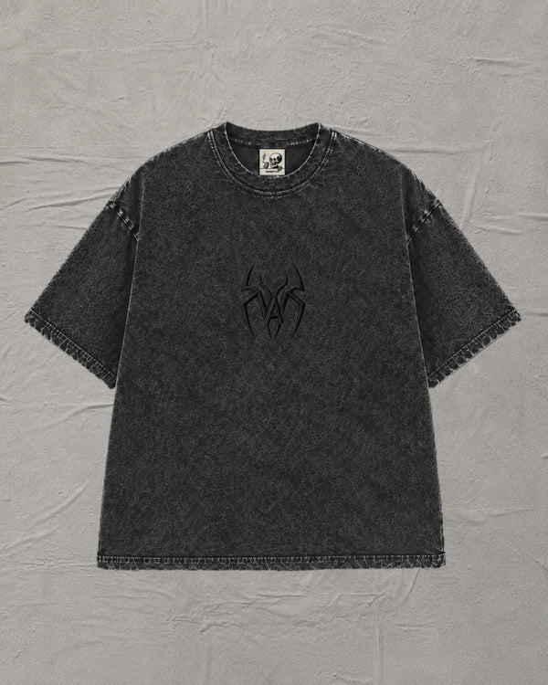 Grey Stonewashed Spider Tee - MTO