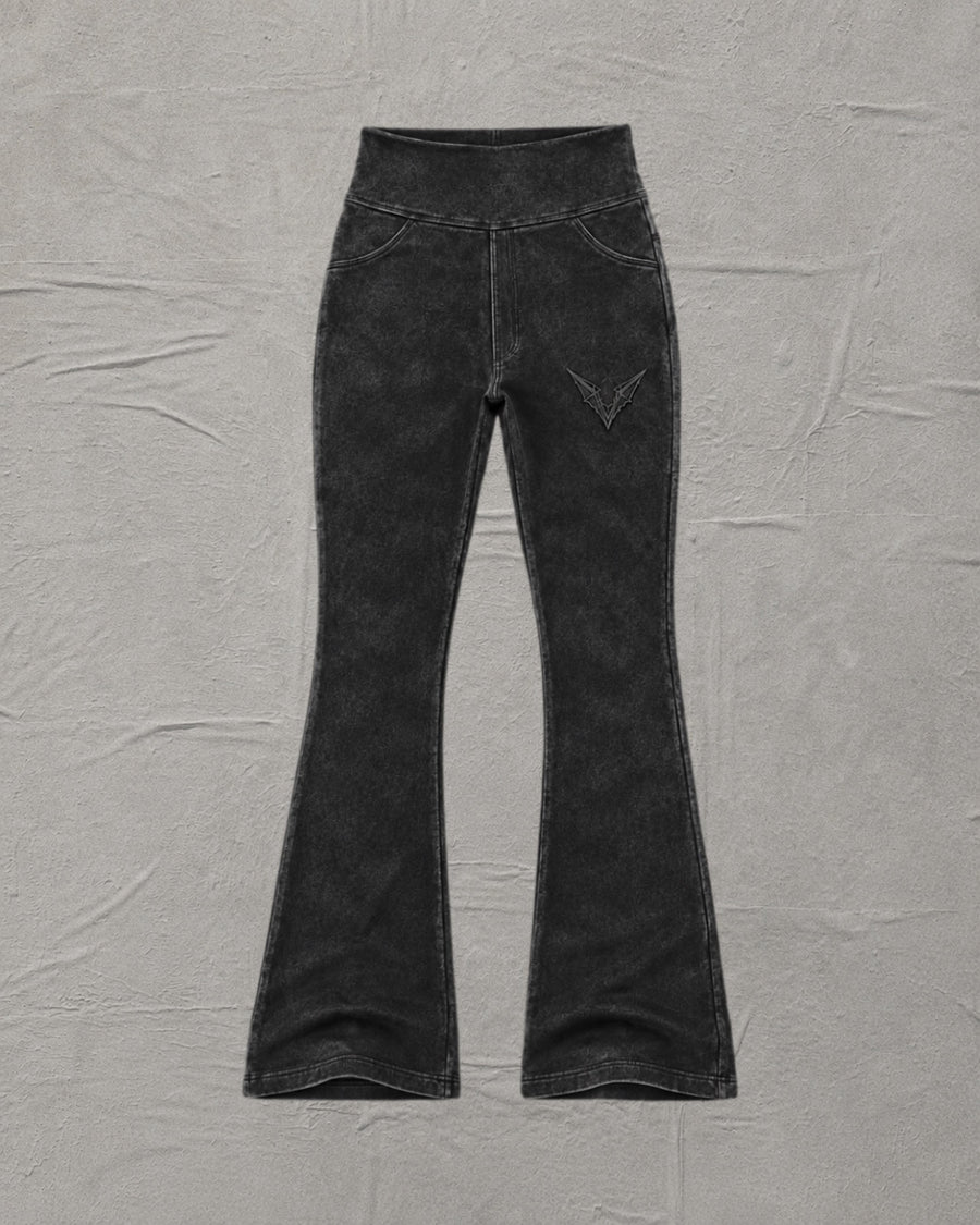 TERRY FLEECE FLARED BOTTOMS