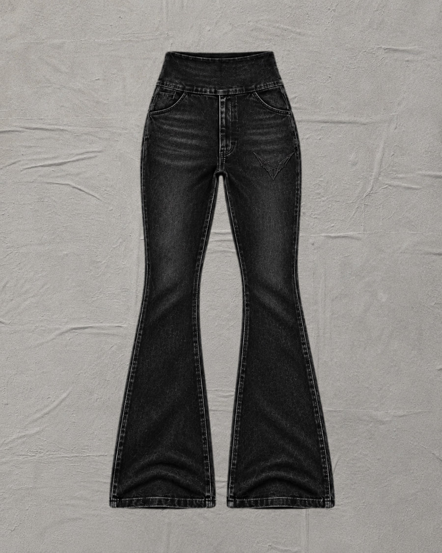 DENIM FLARED BOTTOMS