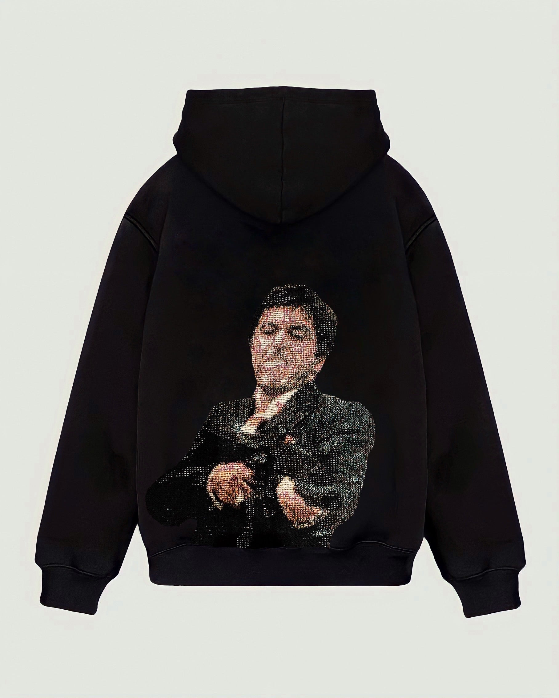 VA-AW22-500 SCARFACE TAPESTRY HOODIE – VENDETTA ARCHIVE