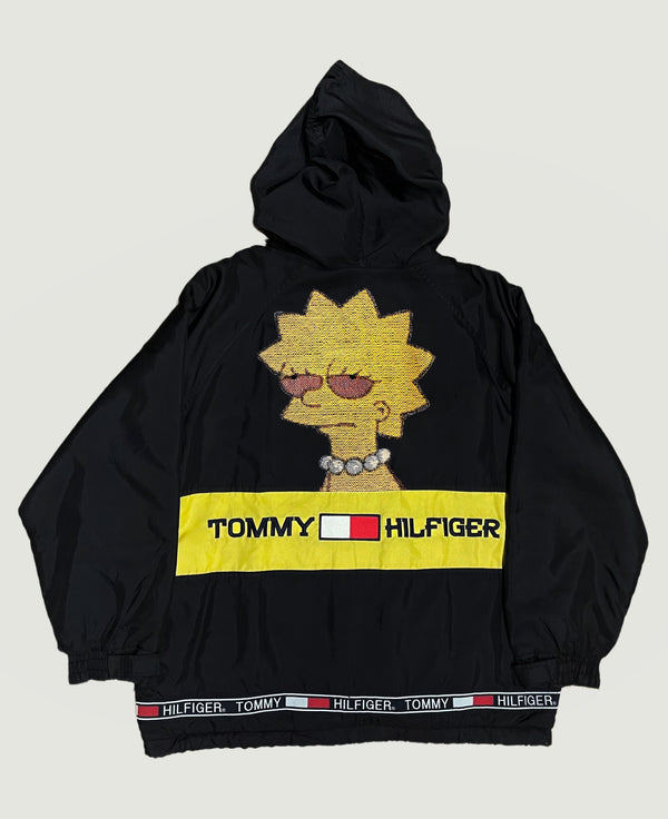 VA-AW21-221 TAPESTRY TOMMY HILFIGER 1/4 ZIP PULLOVER HOODIE