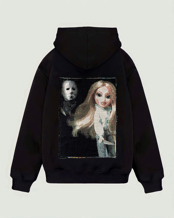 VA-AW22-457 KEV DOLL X MICHAEL MYERS TAPESTRY HOODIE