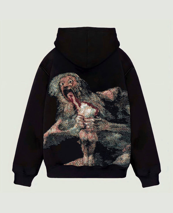 VA-SS22-356 SATURN DEVOURING HIS SON TAPESTRY HOODIE