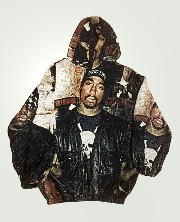 VA-AW21-199 TUPAC BIGGIE TAPESTRY HOODIE - Main Image