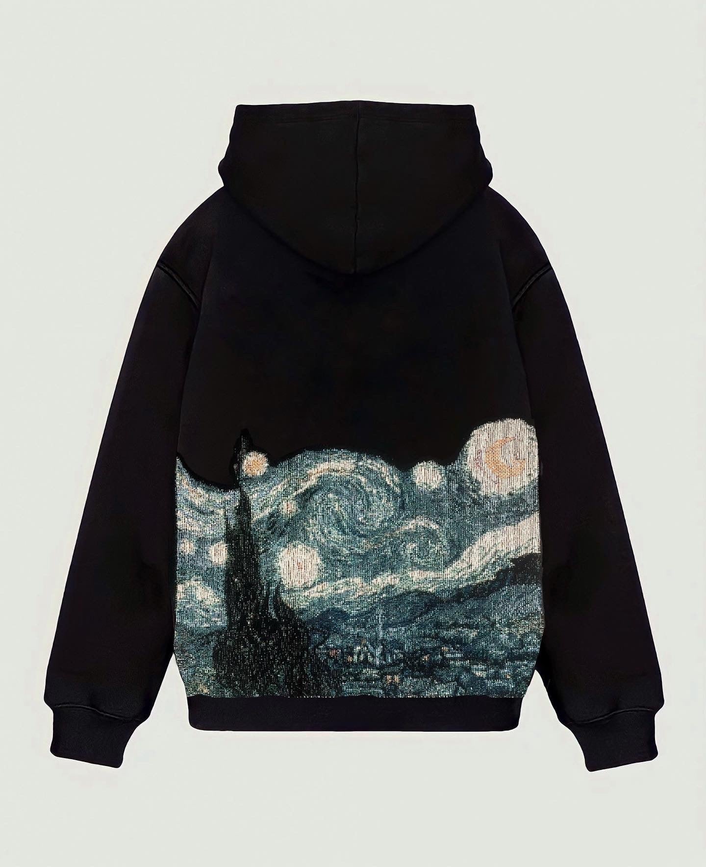 VA-SS22-380 STARRY NIGHT TAPESTRY HOODIE – VENDETTA ARCHIVE
